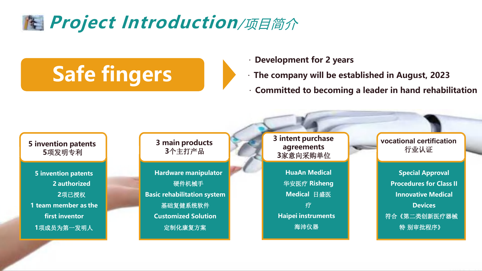 Safe fingers project introduction